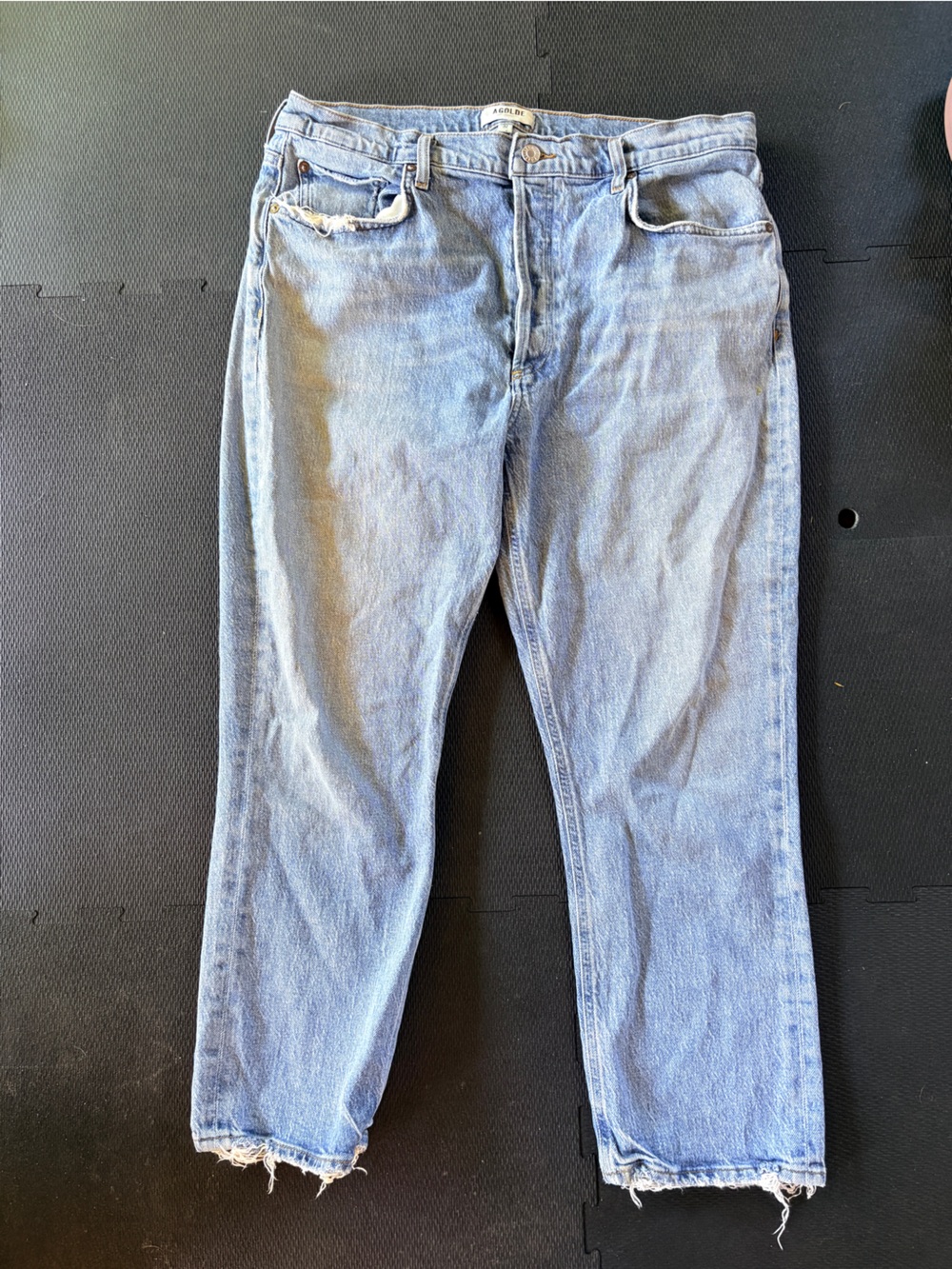 Agolde Light Blue Straight-Leg Women’s Jeans